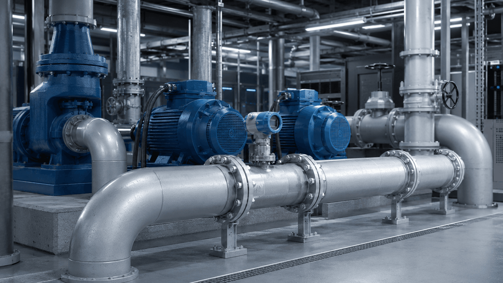 Water process line for electromagnetic flowmeter application context
