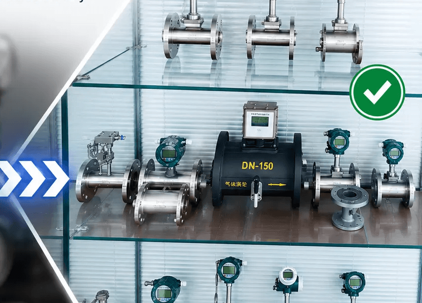 Industrial pipeline conditions used for flowmeter selection