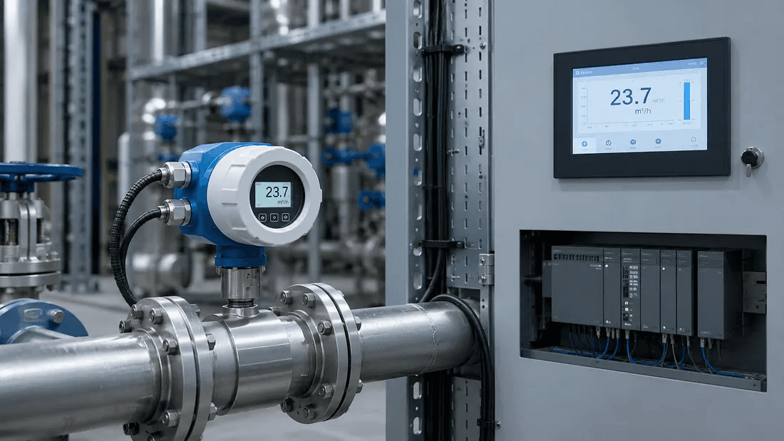 Industrial line context for flowmeter signal integration