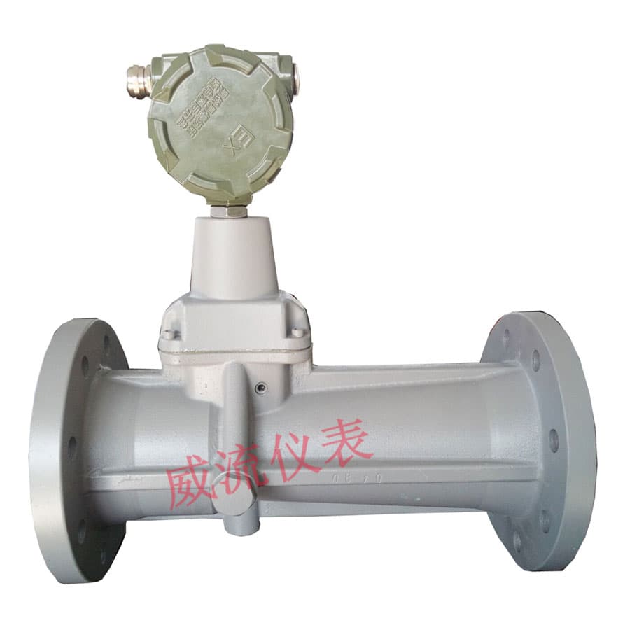 Velomac swirl flowmeter on clean background