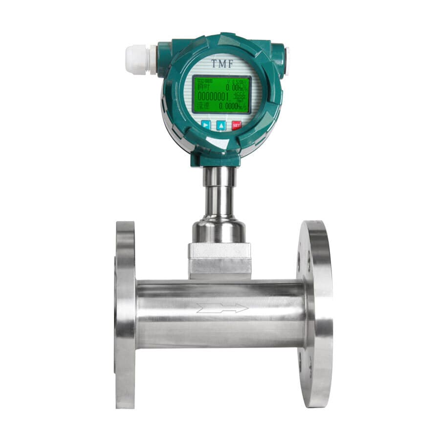 Velomac thermal mass flowmeter options on clean background